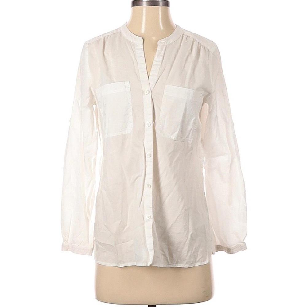 LOFT SP White Cotton Shirt